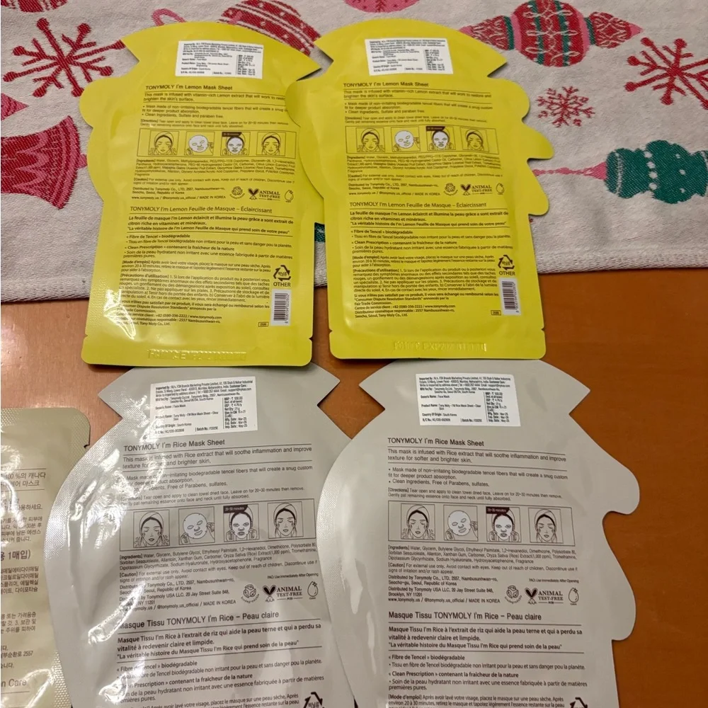 Lot of 5 TonyMoly Face Sheet Masks, NWT - Picture 8 of 8